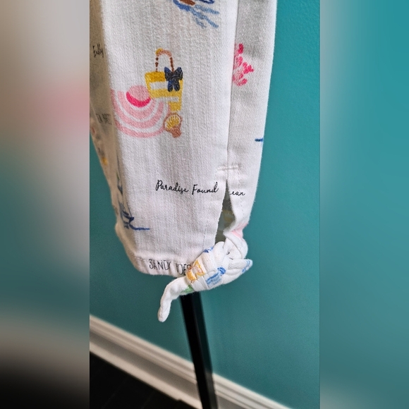 Talbots Tie-Hem Novelty Crop Capris - Picture 10 of 11